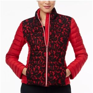 Michael Kors lace puffer jacket Size S NWOT